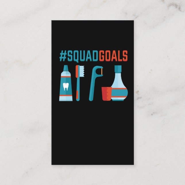 Dentistry Funny Dentist Gift Dental Hygienist Business Card (Front)