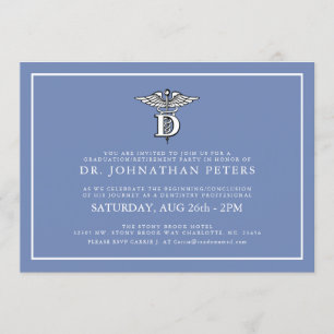 Dentistry Profession Graduation Retirement Invite