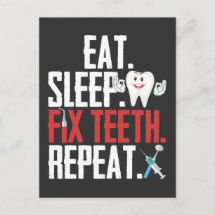 Dentistry Tooth Dentist Humour Dental Assistant Postcard