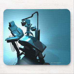Dentist's chair, computer artwork. mouse pad
