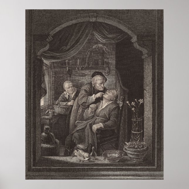 Dentist's Examination, Baroque Era, Gerrit Dou Poster (Front)
