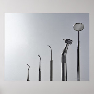 Dentist's instruments poster