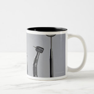 Dentist's instruments Two-Tone coffee mug