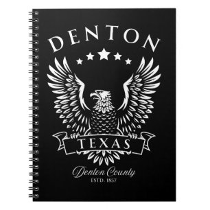 Denton Texas Vintage Eagle Notebook
