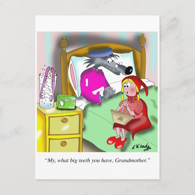 Denture Cartoon 9394 Postcard (Front)