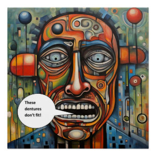 Dentures don’t fit poster