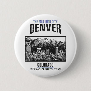 Denver 6 Cm Round Badge