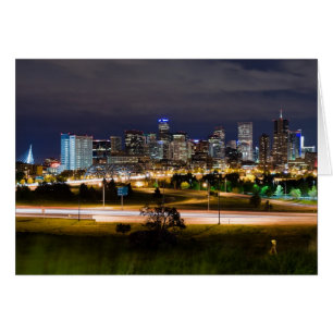 Denver at night card