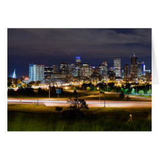 Denver at night card