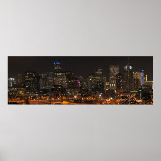Denver at night... Halloween! Poster