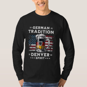 Denver Beer Driinking American Flag German Eagle M T-Shirt