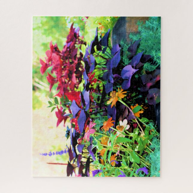 Denver Botanical Flower Garden Riot of Colours CO  Jigsaw Puzzle (Vertical)