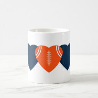 Denver Broncos Football Heart Design