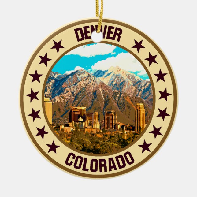 Denver Ceramic Ornament (Front)