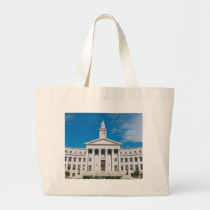 Denver City and County Building Entrance Large Tote Bag