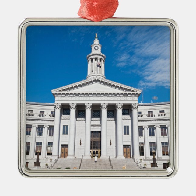 Denver City and County Building Entrance Metal Ornament (Front)
