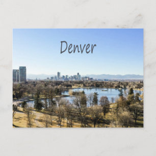 Denver City and Mountains Colorado Postcard