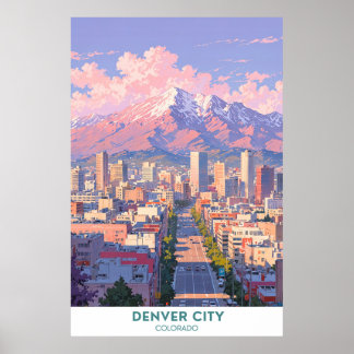 Denver City- Beautiful Colorado Poster