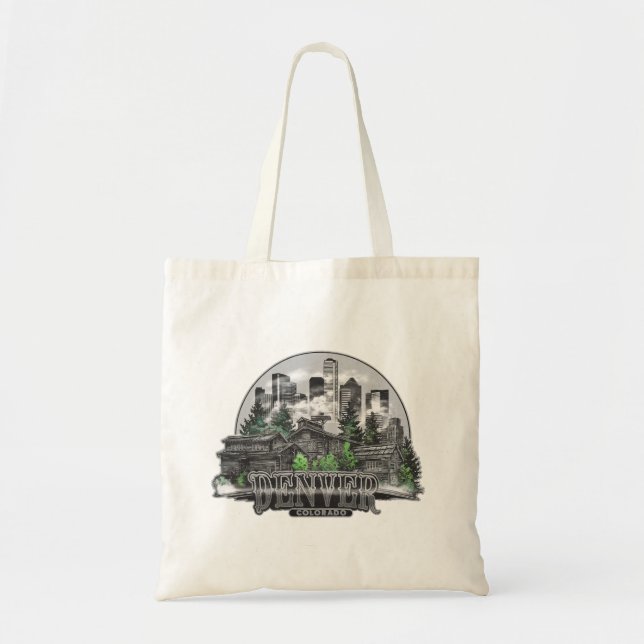 Denver City Colorado USA Tote Bag (Front)