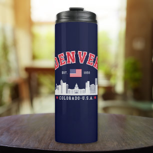 Denver City Horizon Graphic Thermal Tumbler