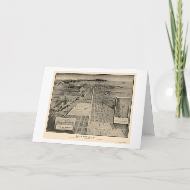 Denver, CO Panoramic Map - 1907 Card (Front)