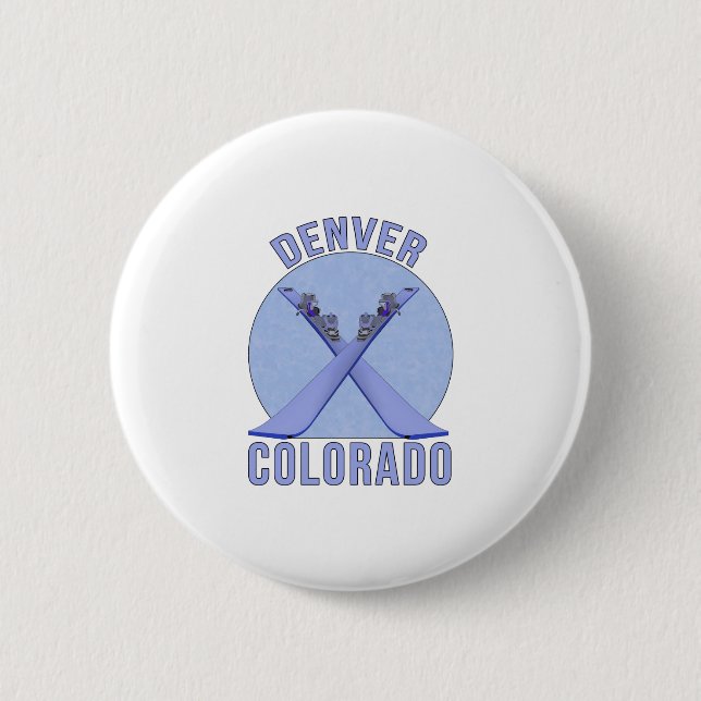 Denver, Colorado 6 Cm Round Badge (Front)