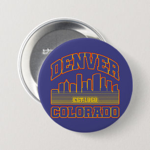 Denver,Colorado 7.5 Cm Round Badge
