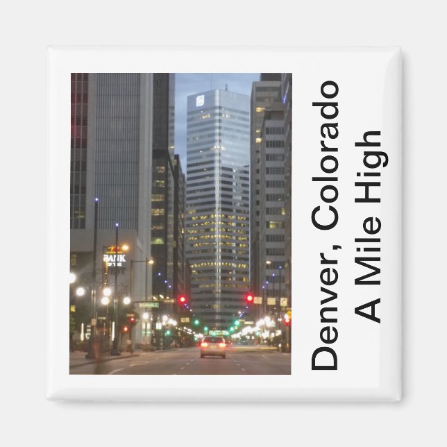 Denver, Colorado - A Mile High City Magnet (Front)