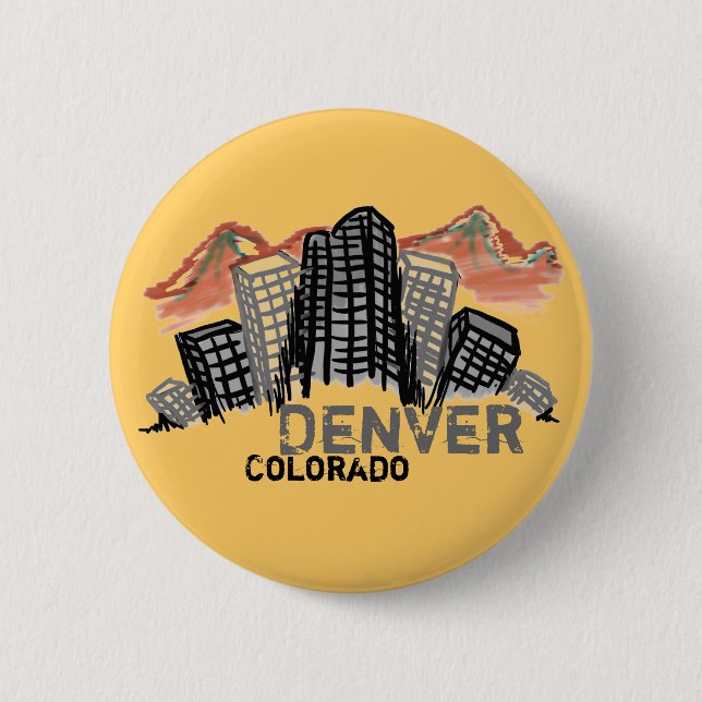 Denver Colorado button (Front)
