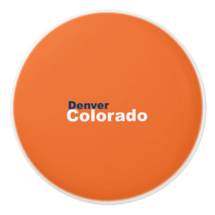 Denver, Colorado Ceramic Knob