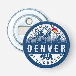 Denver Colorado Flag Camping Hiking Souvenirs 80s Bottle Opener