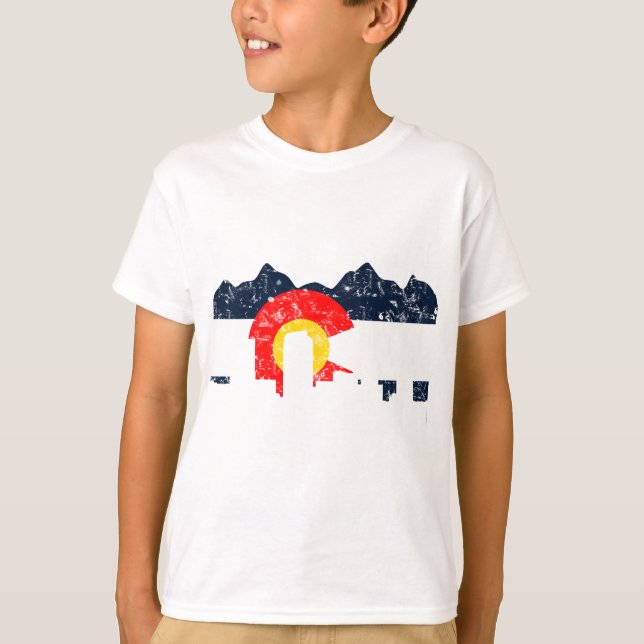 Denver Colorado Flag T-Shirt (Front)