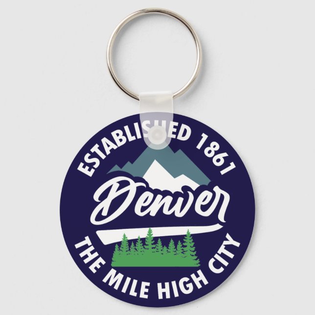 Denver,Colorado Key Ring (Front)