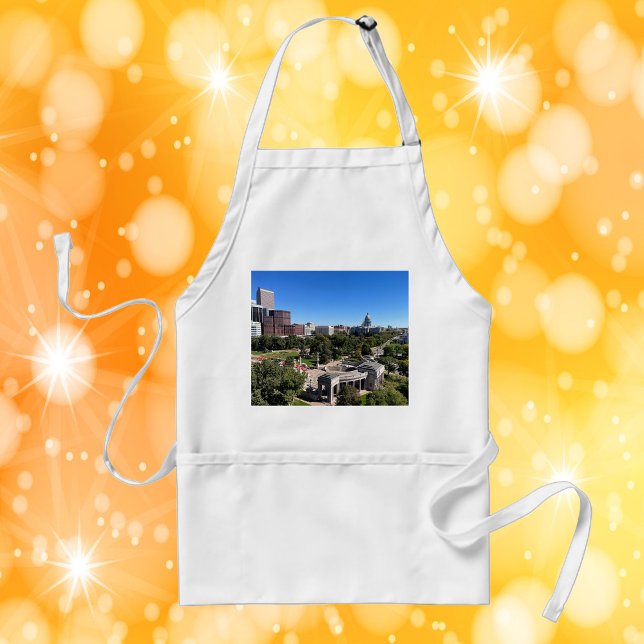 Denver Colorado Landscape Photo Standard Apron (An apron featuring a photo of downtown Denver, Colorado.)