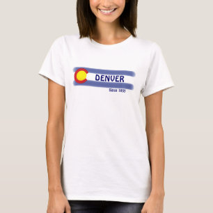 Denver Colorado local flag ladies tee