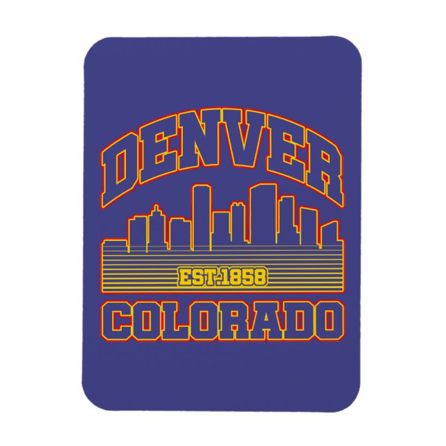 Denver,Colorado Magnet (Vertical)