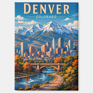 🌄 Denver Colorado Mountain City Collection Magnet