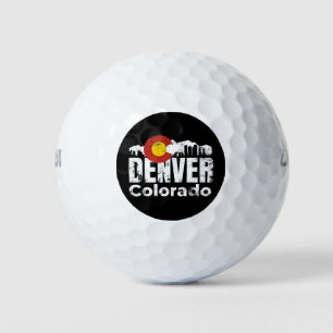 Denver Colorado Mountains Golf Balls