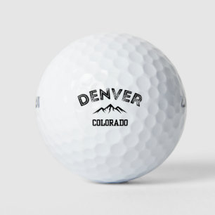 Denver Colorado Mountains Golf Balls