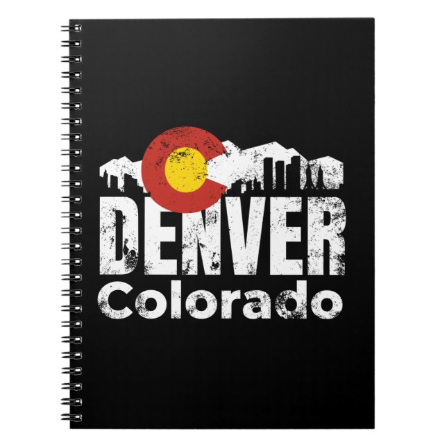 Denver Colorado Mountains Notebook (Front)