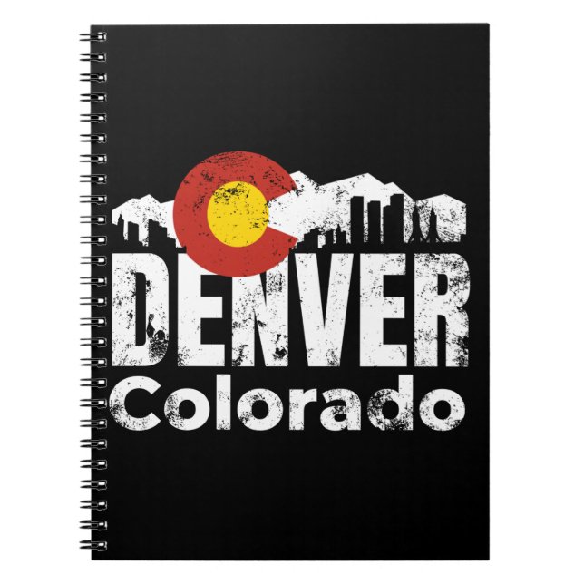 Denver Colorado Mountains Notebook (Front)