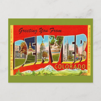 Denver Colorado Old Postcard