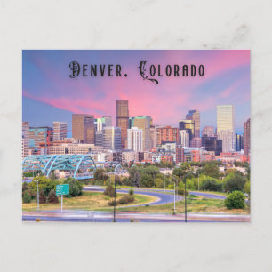 Denver Colorado Postcard Travel