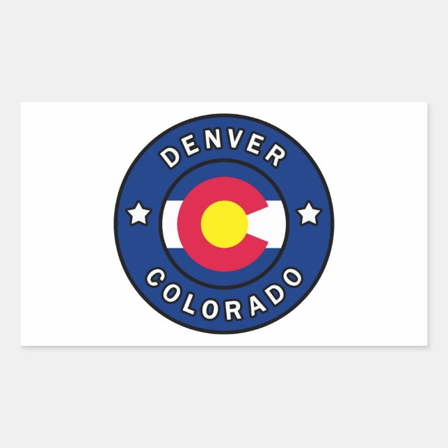 Denver Colorado Rectangular Sticker (Front)