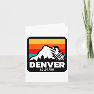 Denver Colorado Skiing Snowboarding Family Trip Card