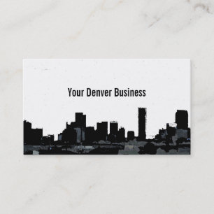 Denver Colorado skyline customisable cards