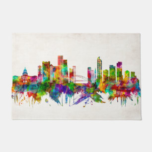 Denver Colorado Skyline Doormat