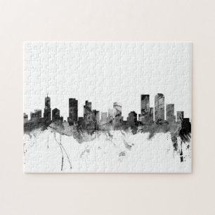 Denver Colorado Skyline Jigsaw Puzzle