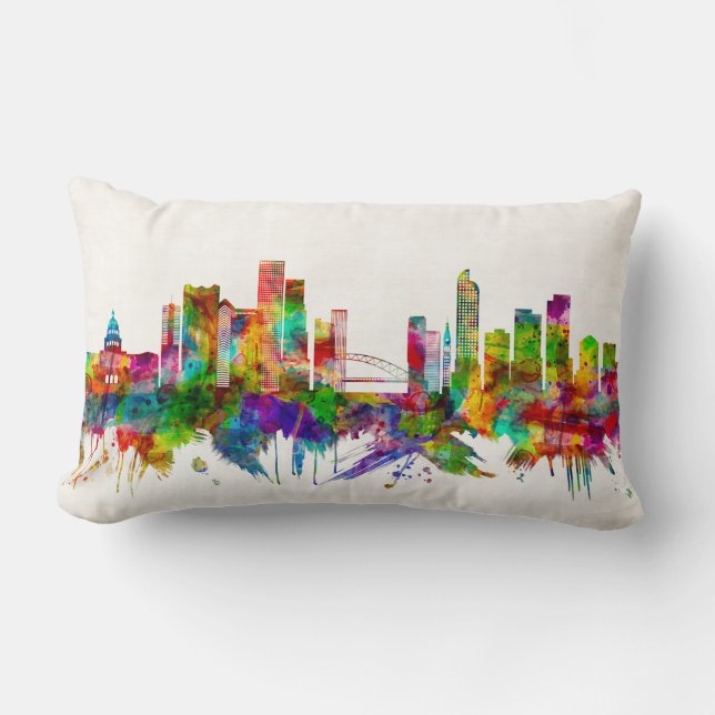 Denver Colorado Skyline Lumbar Cushion (Front)