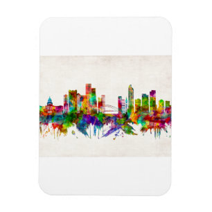 Denver Colorado Skyline Magnet